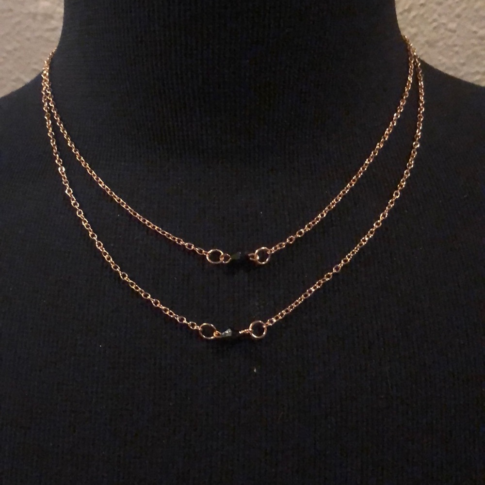 gold layered chain necklace